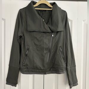 DANCE & MARVEL Moto Jacket - Color Dark Olive Green - Size M